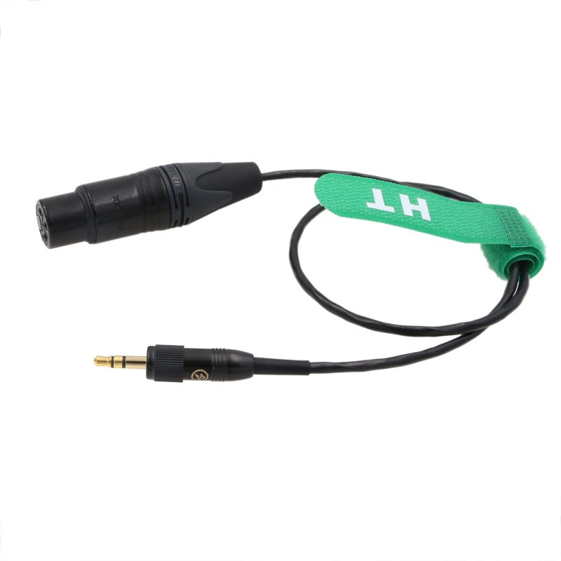 HangTon كابل صوت ميكروفون هانغتون لسوني UWP D11 D21 وسنهايزر SK500 G4 مرسل XLR 3 دبابيس أنثوي إلى 3.5 مم قفل 1/8" TRS 20" - Image 2